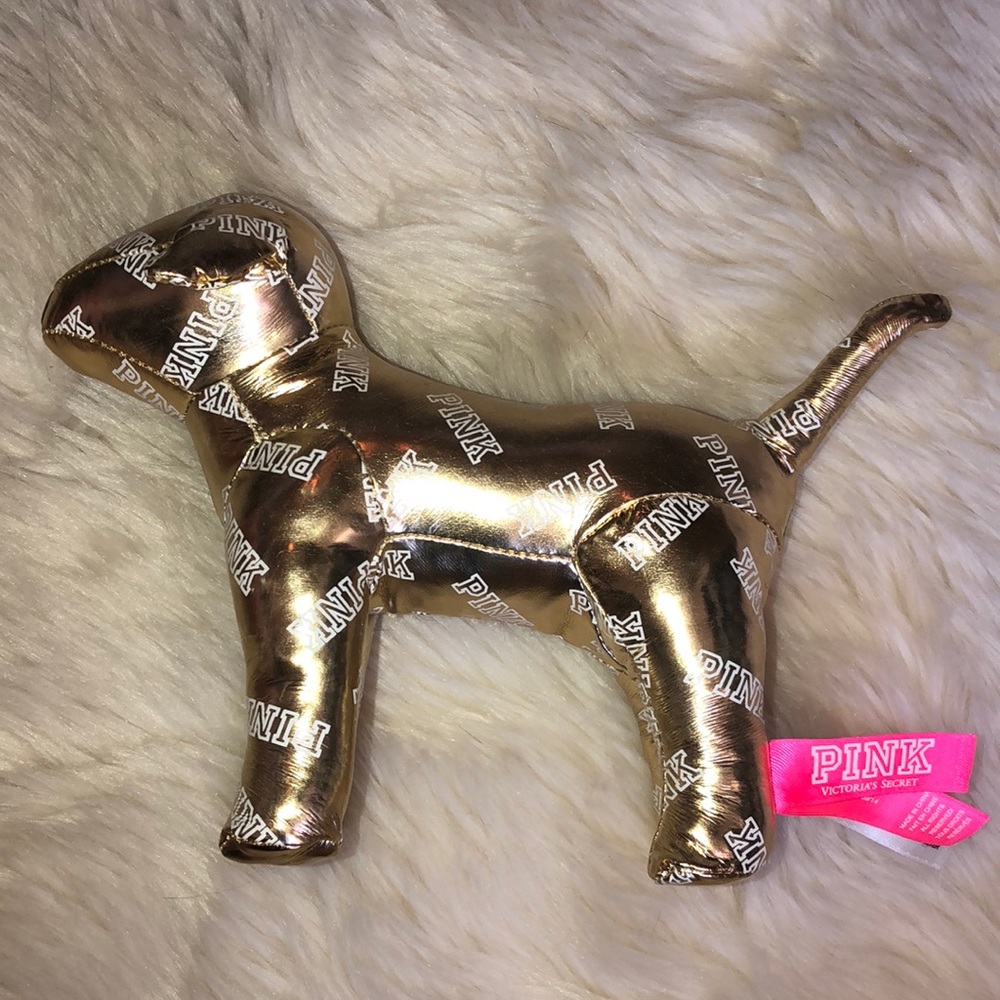 Gold PINK dog